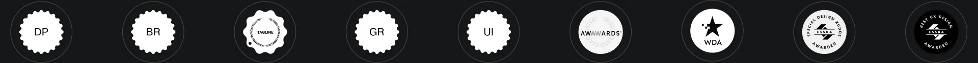 Награды Dprofile, Tagline, Awwwards, WDA и CSS Design Awards