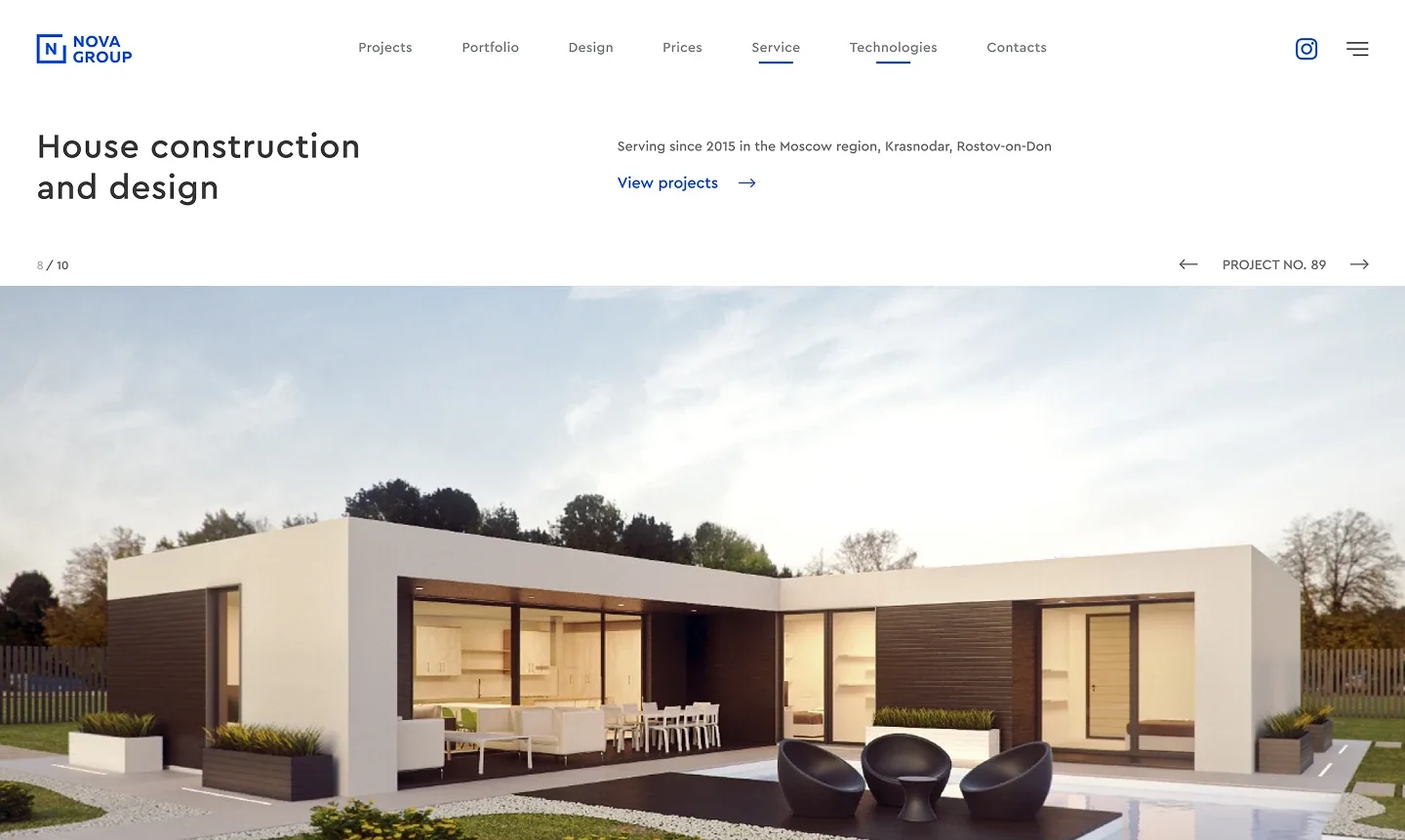 Nova group — corporate website, e-commerce
